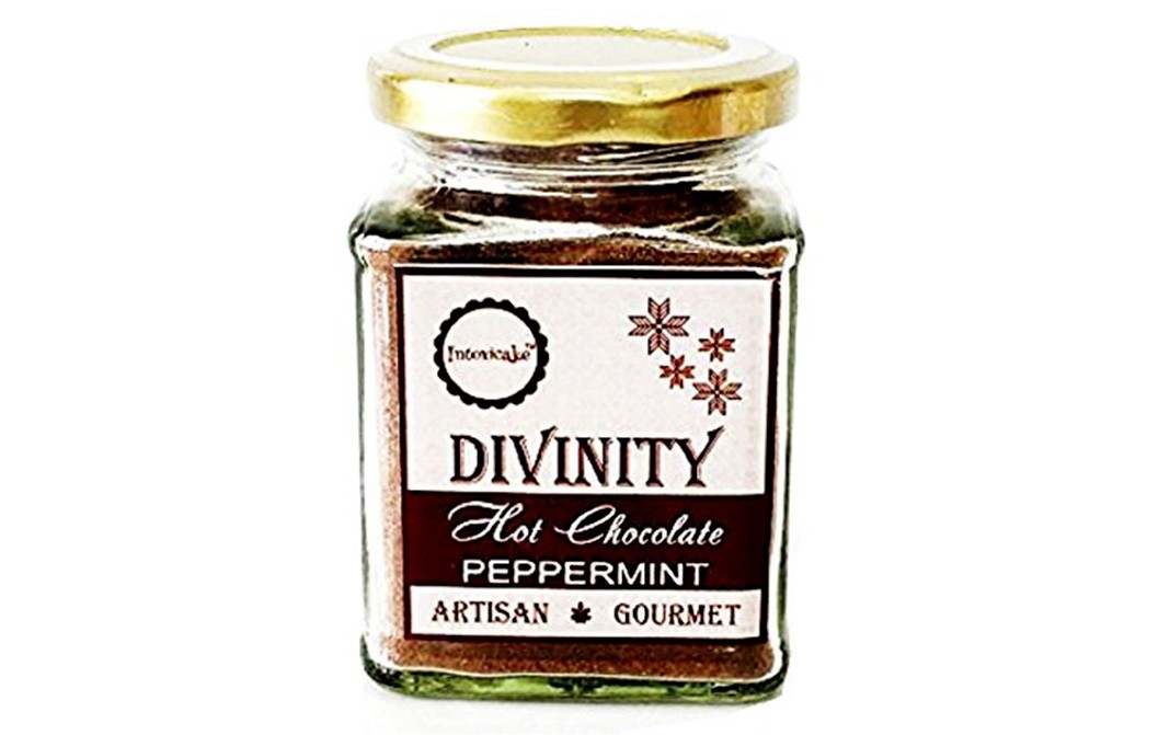 Intoxicake Divinity Hot Chocolate Peppermint   Glass Jar  150 grams